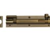 Heritage Brass Necked Barrel Door Bolt (4" Or 6" X 1 1/4" Or 1 1/2"), Antique Brass