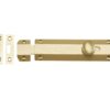 Heritage Brass Flat Surface Door Bolt (4", 6" Or 8" Length), Satin Brass