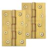 Heritage Brass 4" X 2 5/8" Heavier Duty Double Phosphor Washered Butt Hinges, Natural Brass (Sold In Pairs)