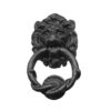 Frelan Hardware Lion Head Door Knocker (165Mm X 100Mm), Black Antique
