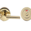 Frelan Hardware Easy Bathroom Turn & Release With Indicator (50Mm X 10Mm), Polished Brass