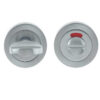 Frelan Hardware Bathroom Turn & Release With Indicator (50Mm X 10Mm), Satin Chrome
