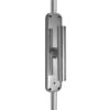 Frelan Hardware Locking Espagnolette Bolt With Cylinder Handle, Polished Chrome