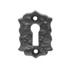 Ludlow Foundries Standard Profile Floral Escutcheon, Black Antique