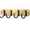 Heritage Brass Coat Hooks On Plate (223Mm Width), Antique Brass