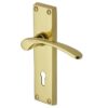 Heritage Brass Sophia Polished Brass Door Handles (Sold In Pairs)