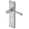 Heritage Brass Sophia Satin Chrome Door Handles (Sold In Pairs)