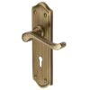 Heritage Brass Buckingham Antique Brass Door Handles