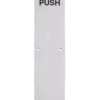 Zoo Hard Ware Zas Radius Push Finger Plates (75Mm X 30Mm), (Various Sizes), Satin Stainless Steel