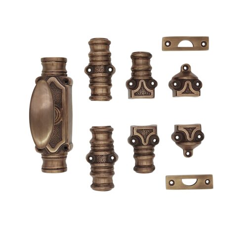 Classic door espagnolette bolt/Cremone bolt upto 9 Feet ANTIQUE BRASS UNLACQUERED