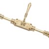 victorian lever door espagnolette bolt/cremone bolt upto 9 feet polished brass UNLACQUERED