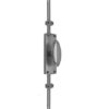 Oval knob door espagnolette bolt/cremone bolt upto 2500mm satin nickel