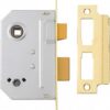 Yale P-M236-PB-63 Bathroom Sashlock, Visi Pack, Suitable for Internal Doors or Bathroom Doors, Brass Finish, 2.5 Inch/64 mm