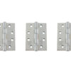 Atlantic Ball Bearing Hinges Grade 11 Fire Rated 4" x 3" x 2.5mm set of 3 - Polished Chrome