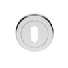 Serozzetta Standard Profile Escutcheons, Satin Chrome