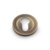 Alexander And Wilks Escutcheon Euro Profile On 50X6mm Rose Antique Brass AW390AB