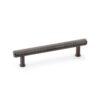 Alexander And Wilks Knurled T-Bar Cabinet Pull 128mm C/C Dark Bronze Pvd AW809-128-DBZPVD
