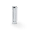 Alexander And Wilks Sliding Door Edge Pull Square Satin Chrome AW990SC
