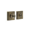 Burlington Turns & Releases Inner 1 Square Stepped Rose Antique Brass