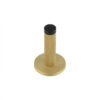 Burlington Knurled Wall Mounted Doorstops Plain Rose Satin Brass