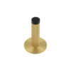 Burlington Knurled Wall Mounted Doorstops Reeded Rose Satin Brass
