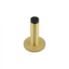 Burlington Plain Wall Mounted Door Stops Knurled Rose Satin Brass