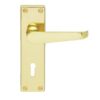 CARLISLE BRASS - CBV30-BP VICTORIAN FLAT LEVER ON BACKPLATE - LOCK 57MM C/C (CONTRACT RANGE)