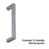 CHS202SSS Cabinet D Handle Rectangular