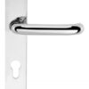 CleanTouch Anti-Bac RTD Safety Lever on Square Euro Backplate - Polished Chrome