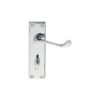 CARLISLE BRASS - DL54WCCP VICTORIAN SCROLL LEVER ON BACKPLATE - BATHROOM 57MM C/C