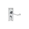 CARLISLE BRASS - DL55WCCP VICTORIAN SCROLL LEVER ON BACKPLATE - PRIVACY