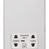 Eurolite Ecpcshsw Dual Voltage Shaver Socket Concealed Polished Chrome Plate White Interior