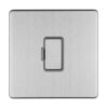 Eurolite Concealed 3mm 13Amp Unswitched Fuse Spur - Stainless Steel