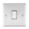 Eurolite En20Aswpcg 1 Gang 20Amp Dp Switch Polished Chrome Enhance Range Grey Trim