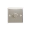 Eurolite Enhance Decorative 1 Gang Dimmer - Satin Stainless
