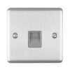 Eurolite En1Mssg 1 Gang Master Telephone Socket Satin Enhance Range Grey Trim