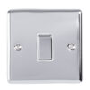 Eurolite En1Swpcw 1 Gang 10Amp 2Way Switch Polished Chrome Enhance Range White Trim