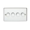 Eurolite Enhance Decorative 4 Gang Dimmer - Polished Chrome
