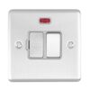 Eurolite Enswfnssg 13Amp Dp Switched Fuse Spur With Neon Satin Enhance Range Grey Trim