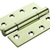 CARLISLE BRASS - H3N1207-14PVD CE14 100 X 75 X 3MM CONCEALED BEARING TRIPLE KNUCKLE HINGE - SQUARE