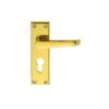 CARLISLE BRASS - M30Y VICTORIAN LEVER ON BACKPLATE - LOCK EURO PROFILE 47.5MM C/C
