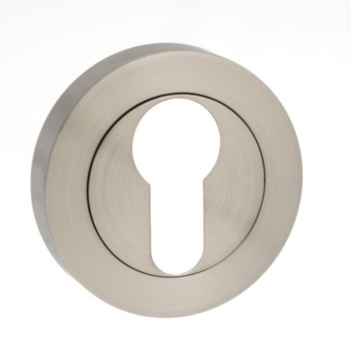 Millhouse Brass Mason Designer Lever on 5mm Slimline Round Rose - Satin Nickel MHSR500SN