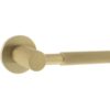 Millhouse Brass Mason Designer Lever on 5mm Slimline Round Rose - Satin Brass MHSR500SB