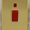Eurolite Stainless steel 45Amp Switch With Neon Indicator - Polished Brass