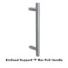 PHS1035BBF/SSS Inclined Support 'T' Bar Pull Handle with Back to Back Fixings