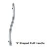 PHS530BBF/SSS S` Shaped Pull Handle