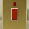 Eurolite Stainless steel 45Amp Switch With Neon Indicator - Satin Brass