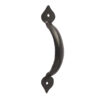 130x34mm Tear cabinet handle Black finish