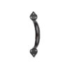 185x50mm Tear cabinet handle Black finish