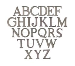 Heritage Brass A-Z Pin Fix Letters (51Mm - 2"), Matt Bronze